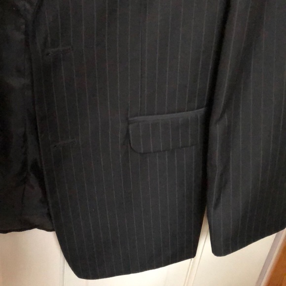 Chaps boys 14 regular striped black jacket - Picture 4 of 6